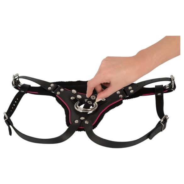 ZADO - harness trusse til strap-on - læder - sort - S-L