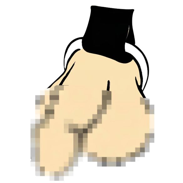 ZADO - læder herre kropssele - sort (S-L)