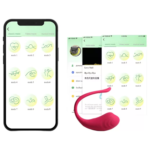 Funny Me - vibrerende æg med fjernbetjening - genopladelig - pink