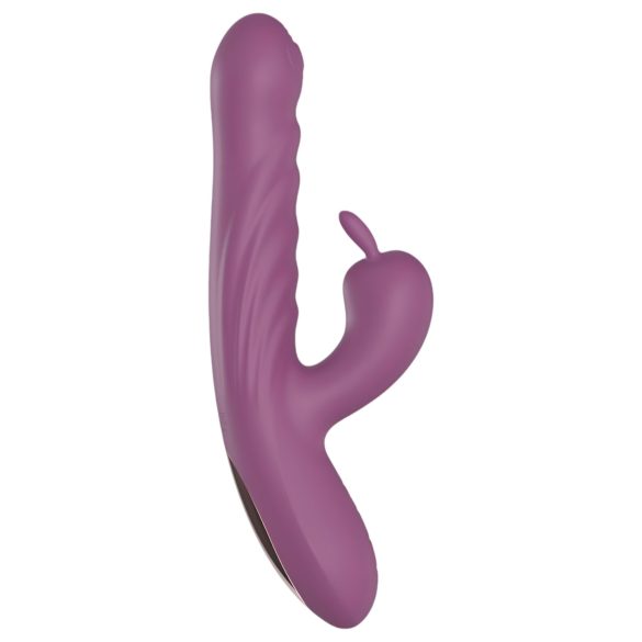 Funny Me Rabbit Bunny - genopladelig vibrator med klitorisstimulator (lilla)