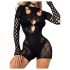 JSY 017 - mat catsuit (sort)