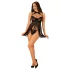 JSY 056 - babydoll sæt - sort