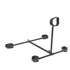   ZADO - bondage sæt med halsbånd, hånd- og benstøtte - sort