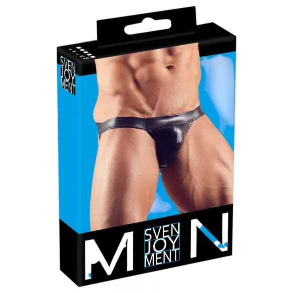 Svenjoyment - jockstrap - skinnende - sort - XXL