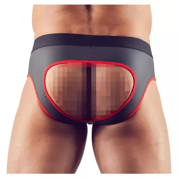 Svenjoyment - jockstrap med åben front - sort