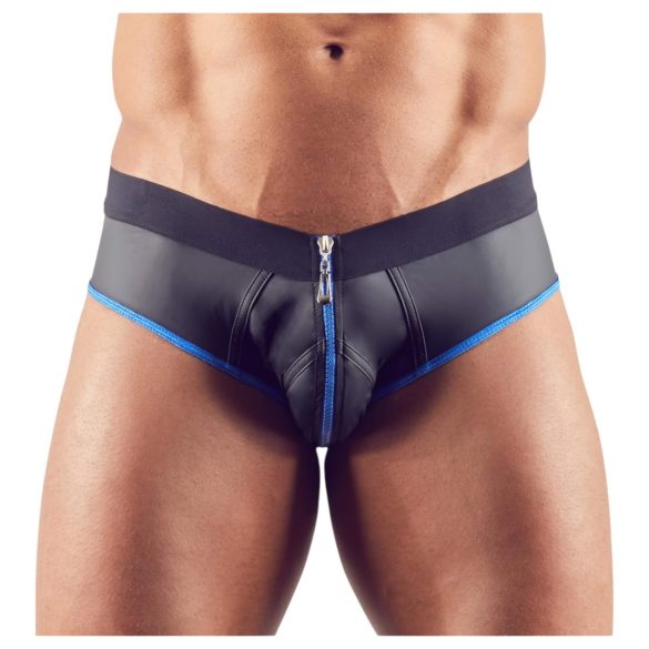 Svenjoyment - jockstrap med åben front - sort/blå
