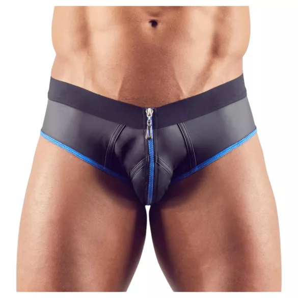 Svenjoyment - jockstrap med åben front - sort/blå