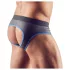 Svenjoyment - jockstrap med åben front - sort/blå - M