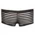 Svenjoyment - Gennemsigtige, stribede boksershorts (sort)