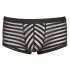 Svenjoyment - Gennemsigtige, stribede boksershorts (sort)