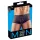 Svenjoyment - Gennemsigtige, stribede boksershorts (sort) - L