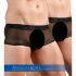 Svenjoyment - 2-delt sort gennemsigtig boxershorts-sæt (S-L)