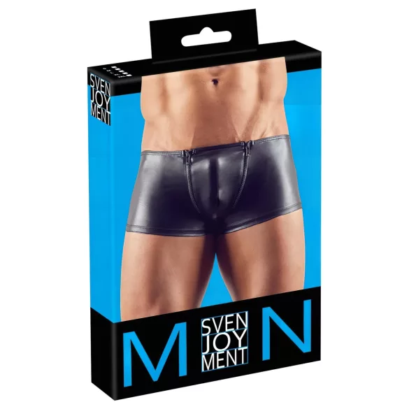 Svenjoyment - bokserundertøj med lynlås - sort - XL