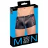 Svenjoyment - skinnende herreboxershorts med lynlås (sort) - L