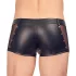 Svenjoyment - skinnende herreboxershorts med lynlås (sort) - L