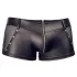 Svenjoyment - skinnende herreboxershorts med lynlås (sort) - L