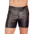 NEK - herreshorts - forlænget model med metalknap - sort - M