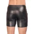 NEK - herreshorts - forlænget model med metalknap - sort - M