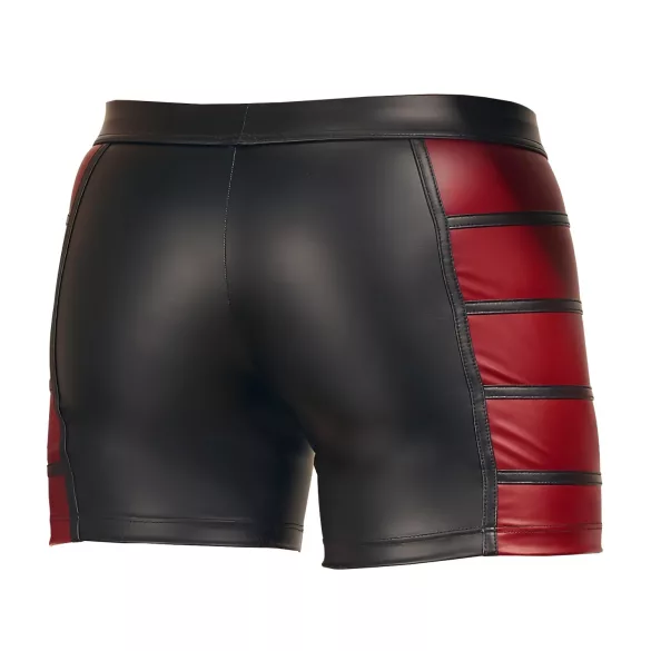 NEK - herreboxershorts med lynlås - rød sideindsats - sort
