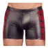 NEK - herreboxershorts med lynlås - rød sideindsats - sort - M
