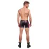 NEK - herreboxershorts med lynlås - rød sideindsats - sort - M