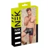 NEK - herreboxershorts med lynlås - rød sideindsats - sort - XL