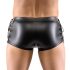 Svenjoyment - mat sort boksershorts med snøre i siderne - L