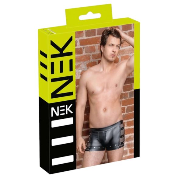 NEK - herreboxershorts - nitter og lynlås - sort