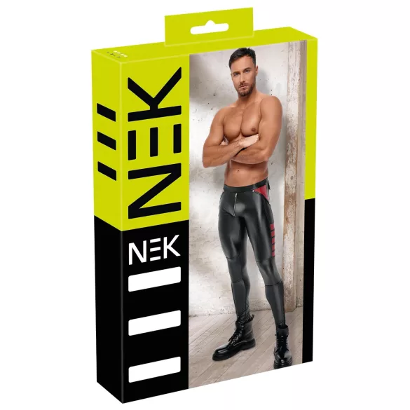 NEK - leggings til mænd - lang model - sort - XL