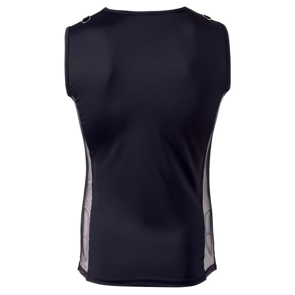 Svenjoyment - herre top med snøring - sort - XL