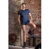 NEK - herre top - snøre og netindsats - sort/blå