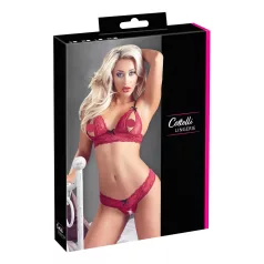 Cottelli - bh sæt - blonde - rød - L