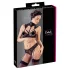 Cottelli - blonde-bh sæt med krave (sort) - 80B/M