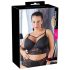 / Cottelli Plus Size - stropløs blonde-bh (sort) - 95E