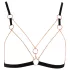 Cottelli - bodyharness med kæde - 2 dele - sort
