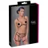 Cottelli - bodyharness med kæde - 2 dele - sort - M