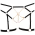 Cottelli - bodyharness med kæde - 2 dele - sort - L