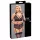 Cottelli Bondage Plus Size - blonde bh-sæt (sort) - 3XL