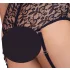 Cottelli Bondage Plus Size - blonde bh-sæt (sort) - 4XL