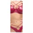 Cottelli Party - bh sæt - skinnende look - rød - 85B/L