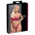 Cottelli Party - bh sæt - skinnende look - rød - 85B/L