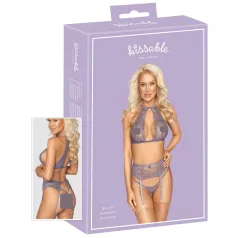 Kissable - lingerisæt i blonde - lilla