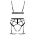 Cottelli - lingerie sæt - 2-delt harness - sort - M