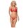 Obsessive 838-SET-3 - stropløs blonde bh-sæt (rød) - L/XL