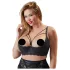 Cottelli Plus Size - bh med stropper og ringe (sort) - 85E