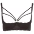 Cottelli Plus Size - bh med stropper og ringe (sort) - 85E