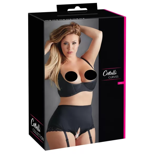 Cottelli Plus Size - bøjle bh - sort - plus size - 95F