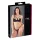 Cottelli - bh med stropper og ringe - tanga - sort - 80B/M