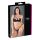 Cottelli - stroppeløs bh & sort tanga - 85C/L