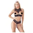 Cottelli - åbent bh-sæt - sort - lingeriesæt - 80B/M